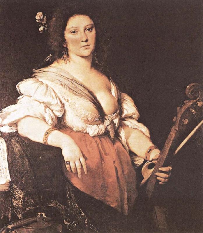 Bernardo Strozzi Bernardo Strozzi, Joueuse de viole de gamb